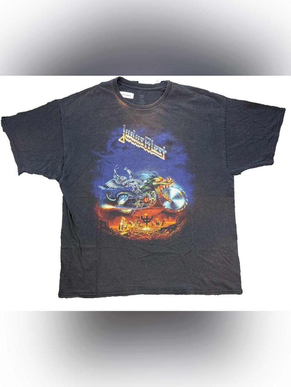 Judas Priest Painkiller Album T Shirt Men's 2XL Black Rock Music Y2K 80s Metal